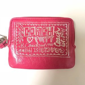 COACH Wristlet / Wallet Hot Pink Poppy